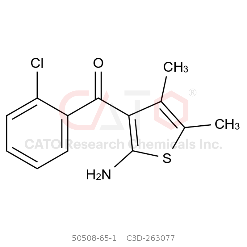 CAS No.:50508-65-1,(2-Amino-4,5-dimethylthiophen-3-yl)(2-chlorophenyl)methanone