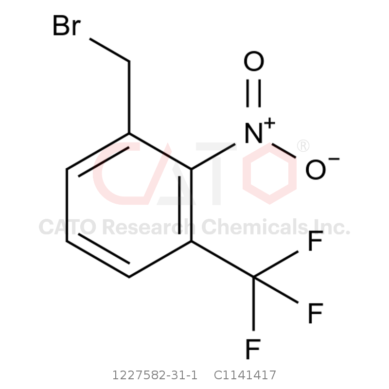 CAS No.:1227582-31-1,1-(Bromomethyl)-2-nitro-3-(trifluoromethyl)benzene