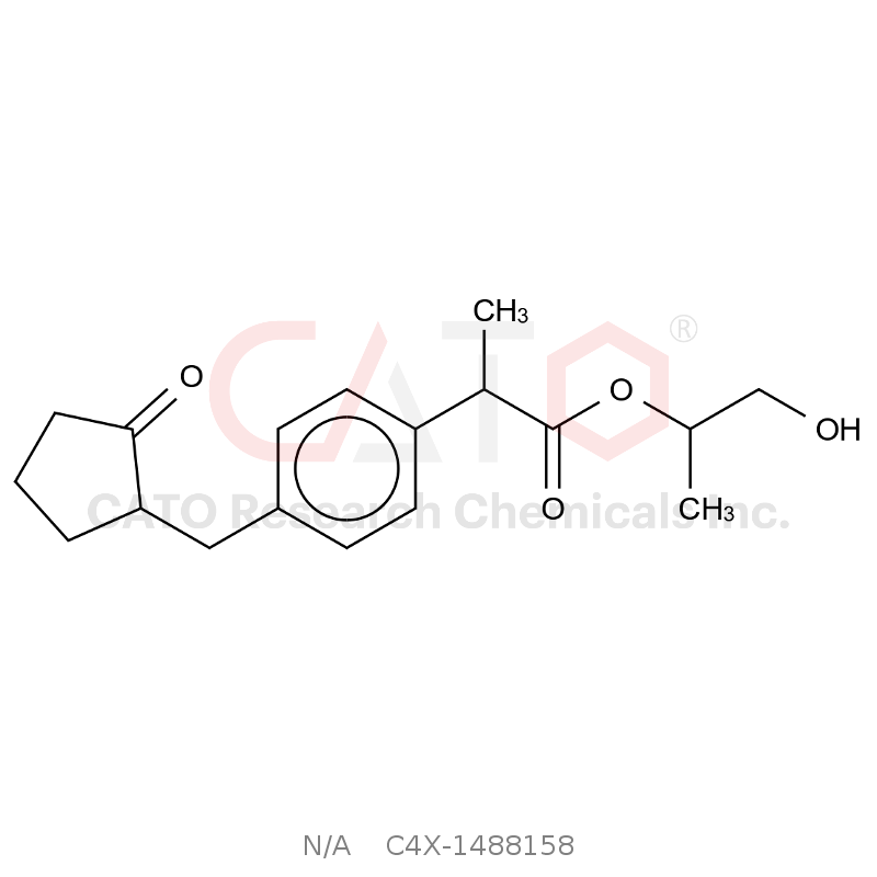 1-hydroxypropan-2-yl 2-(4-((2-oxocyclopentyl)methyl)phenyl)propanoate