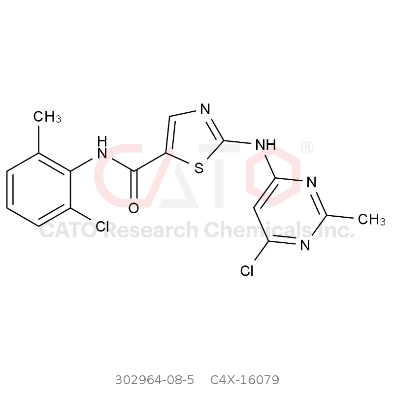 CAS No.:302964-08-5,达沙替尼二氯杂质