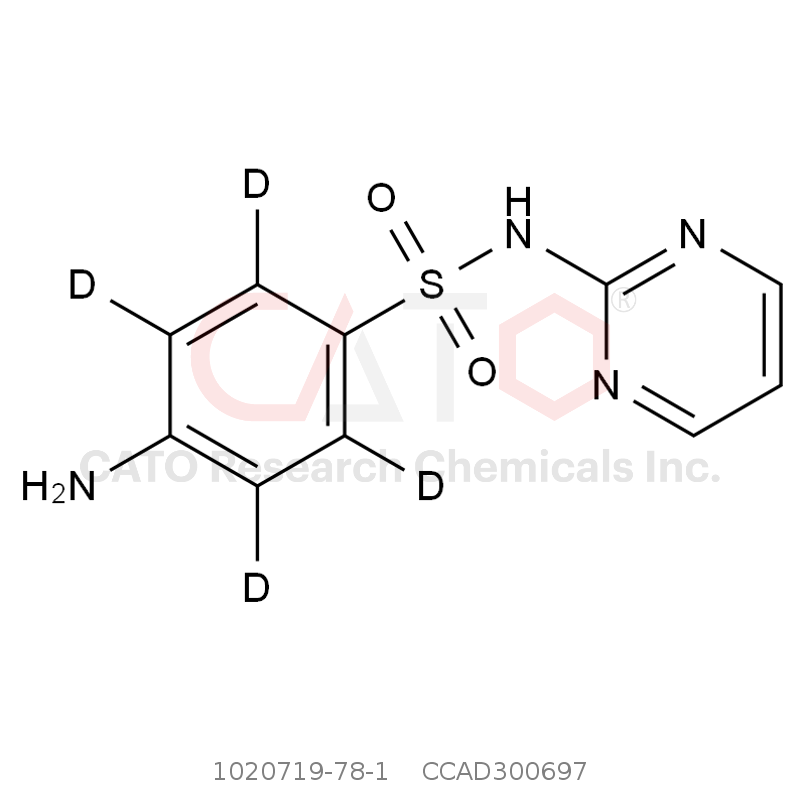 CAS No.:1020719-78-1,磺胺嘧啶-d4