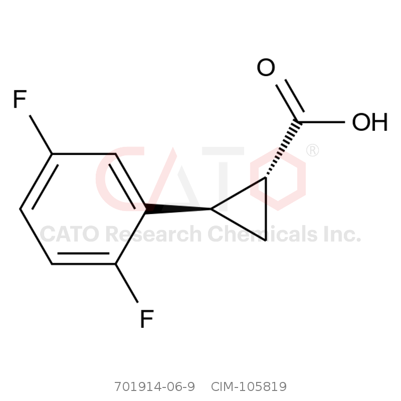 CAS No.:701914-06-9,(1R,2R)-2-(2,5-二氟苯基)环丙烷-1-羧酸