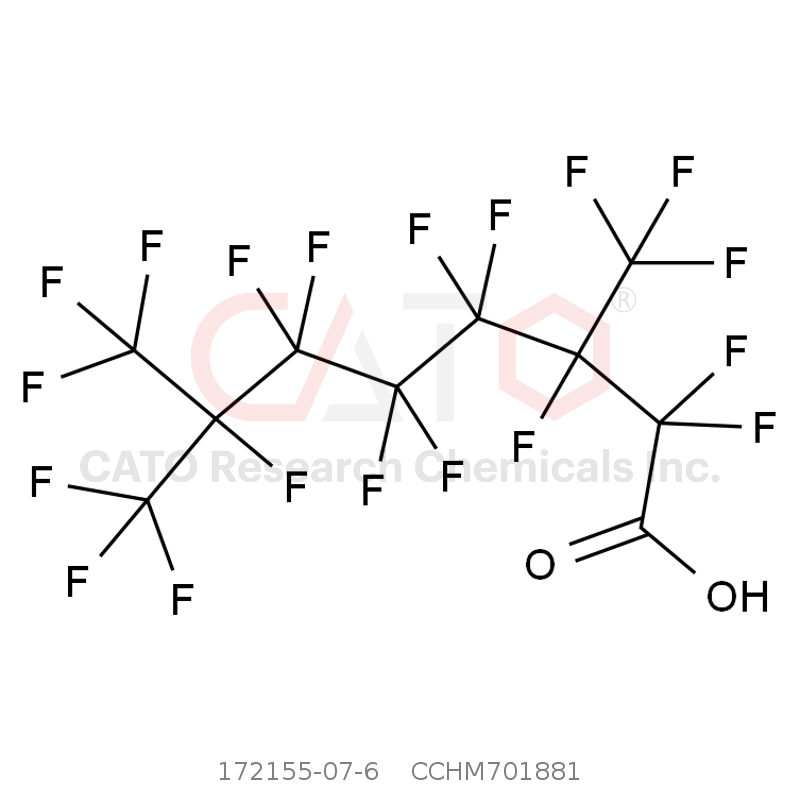 CAS No.:172155-07-6,2,2,3,4,4,5,5,6,6,7,8,8,8-Tridecafluoro-3,7-bis(trifluoromethyl)-octanoic Acid