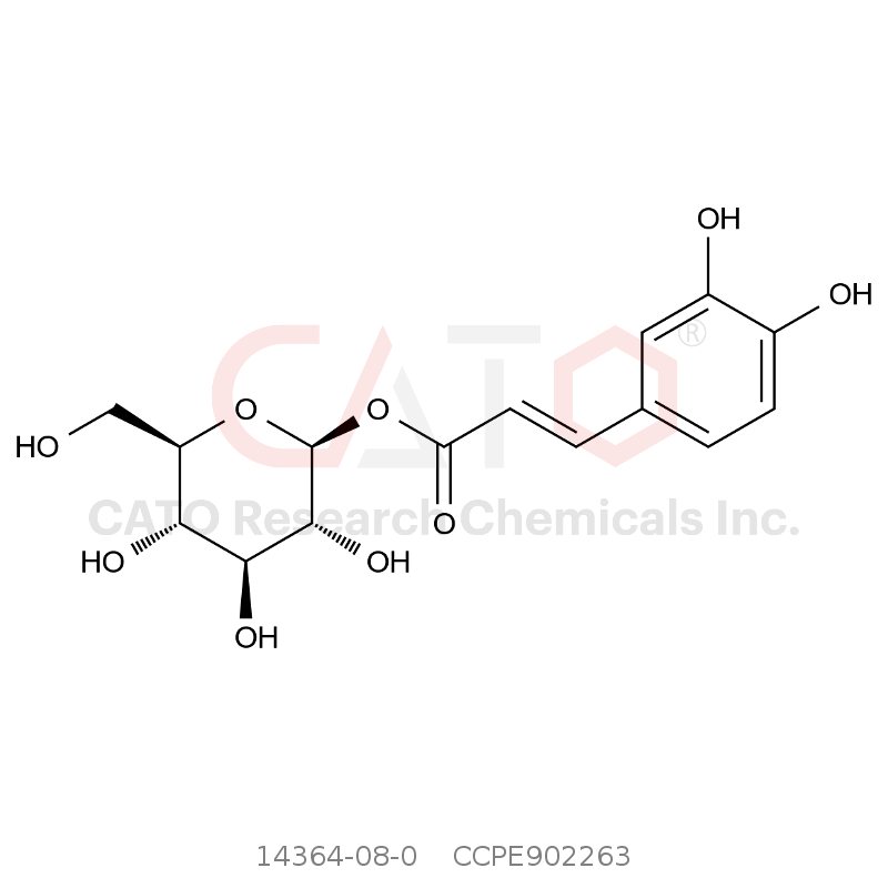 CAS No.:14364-08-0,1-咖啡酰-β-D-葡萄糖