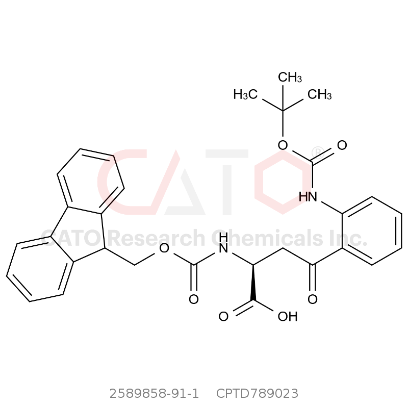 CAS No.:2589858-91-1,(S)-2-((((9H-芴-9-基)甲氧基)羰基)氨基)-4-(2-((叔丁氧基羰基)氨基)苯基)-4-氧代丁酸