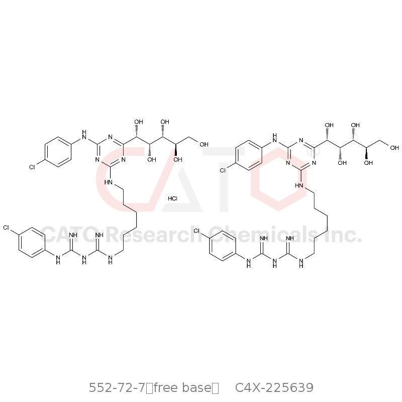 CAS No.:552-72-7（free base）,氯己定EP杂质J 盐酸盐