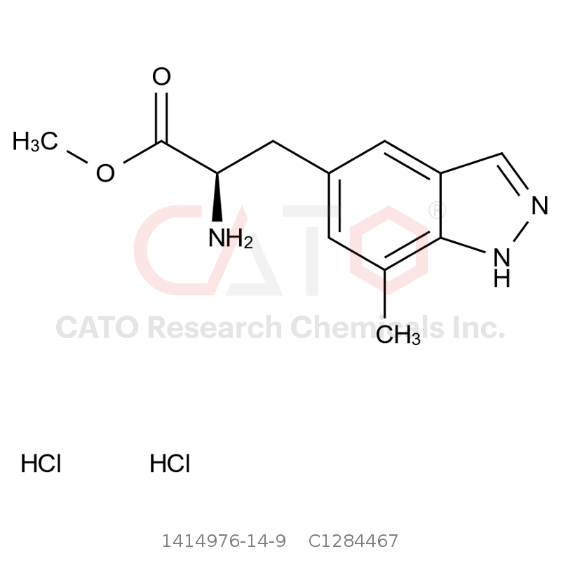 CAS No.:1414976-14-9,(R)-2-氨基-3-(7-甲基-1H-吲唑-5-基)丙酸甲酯二盐酸盐