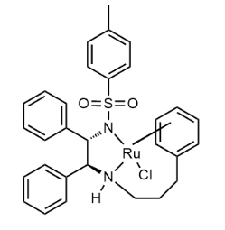 {N-[3-(Η6-苯基)丙基]-[(1S-2S)-1,2-二苯基-1-4-甲苯磺酰脲(KN)-乙基-2-氨基-(KN)]}钌(II) {N-[3-(η6-phenyl)propyl]-[(1S-2S)-1,2-diphenyl-1-4-methylbenzenesulfonylamidato(kN)-ethyl-2-amino-(kN)]}ruthenium(II) CAS 851051-43-9 结构式 Chemical Structure
