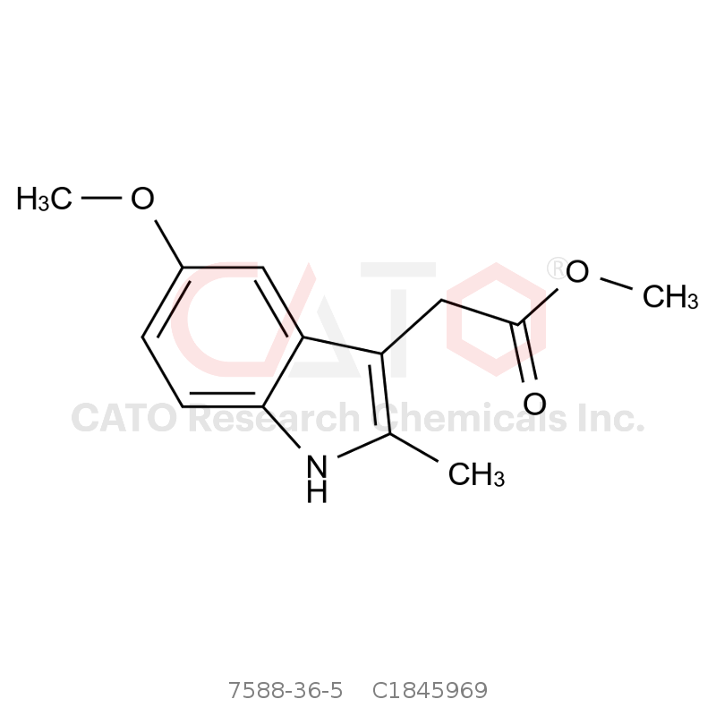 CAS No.:7588-36-5,5-甲氧基-2-甲基-1H-吲哚-3-乙酸甲酯