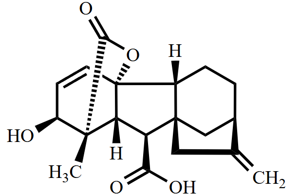赤霉素 A7 Gibberellin A7 CAS 510-75-8 结构式 Chemical Structure