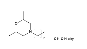 克啉菌 Tridemorph (technical) CAS 81412-43-3 结构式 Chemical Structure