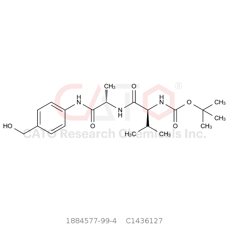 CAS No.:1884577-99-4,(S)-2-(Boc-氨基)-N-[(S)-1-[[4-(羟甲基)苯基]氨基]-1-氧代-2-丙基]-3-甲基丁酰胺