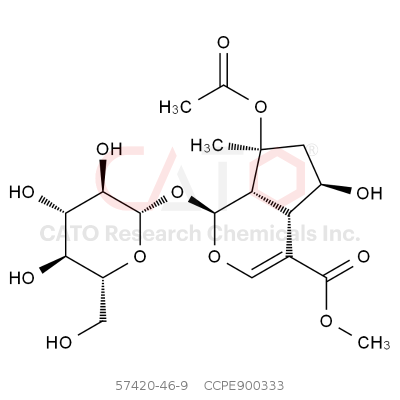 CAS No.:57420-46-9,8-O-乙酰山栀苷甲酯  