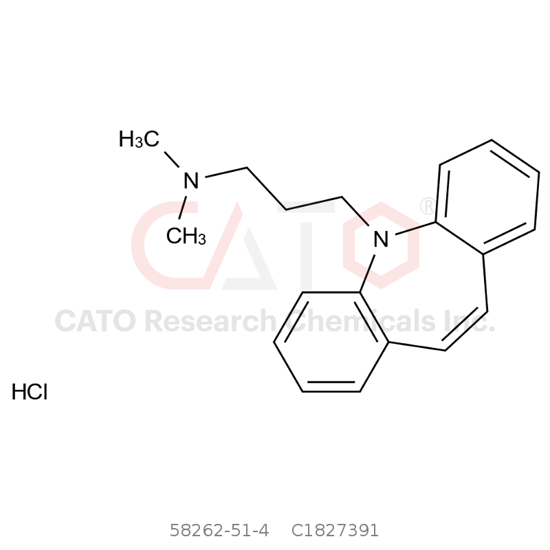 CAS No.:58262-51-4, 
丙米嗪EP杂质B盐酸盐