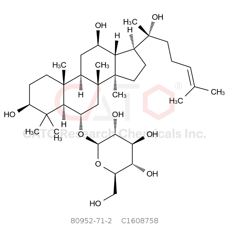 CAS No.:80952-71-2,20(R)-人参皂苷Rh1