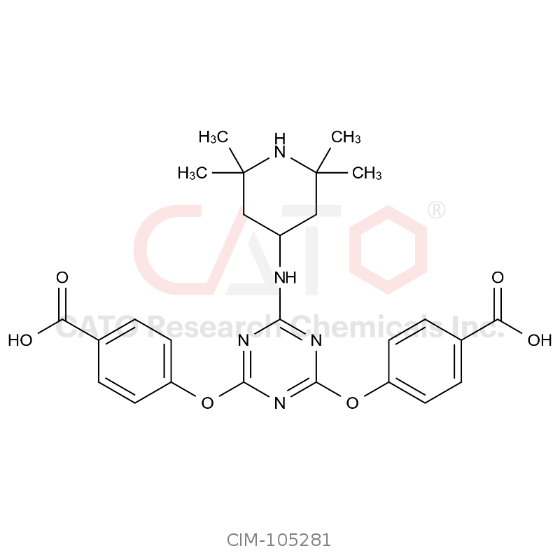 4,4'-((6-((2,2,6,6-Tetramethylpiperidin-4-yl)amino)-1,3,5-triazine-2,4-diyl)bis(oxy))dibenzoic acid