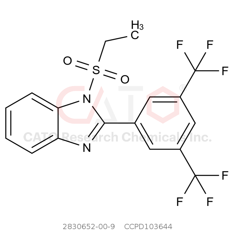 CAS No.:2830652-00-9,2-(3,5-双三氟甲基苯基)-1-(乙磺酰基)-1H-苯并咪唑
