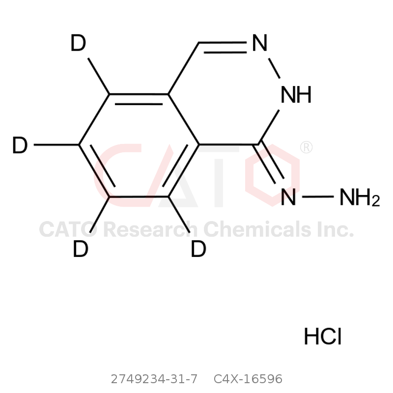 CAS No.:2749234-31-7,Hydralazine-d4 HCl