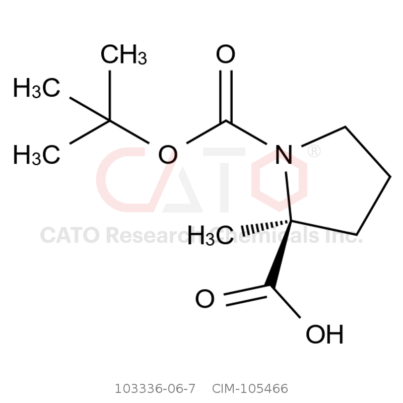 CAS No.:103336-06-7,(S)-1-(tert-Butoxycarbonyl)-2-methylpyrrolidine-2-carboxylic acid