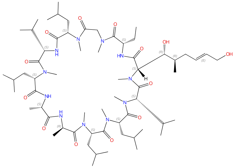 环孢菌素杂质12 Cyclosporin Impurity 12 CAS 89270-28-0 结构式 Chemical Structure