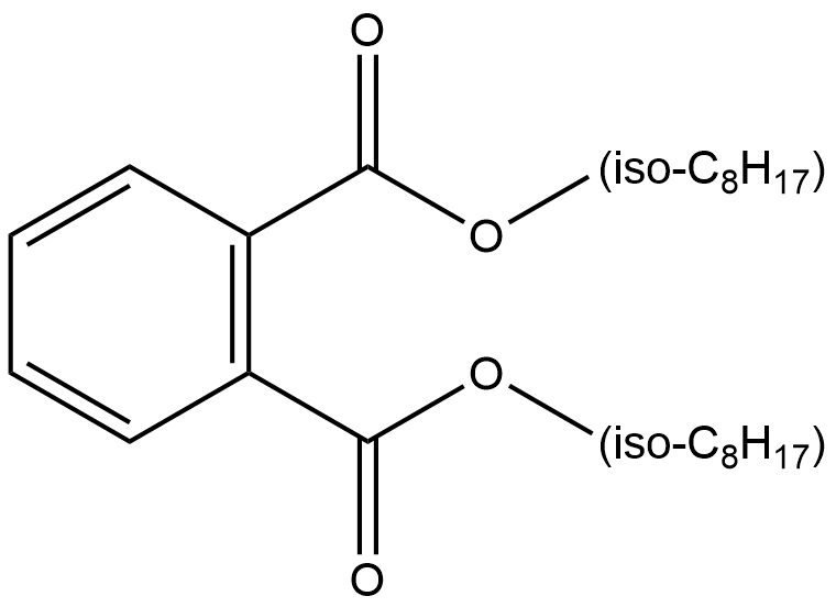 邻苯二甲酸二异辛酯 Diisooctyl phthalate CAS 27554-26-3 结构式 Chemical Structure