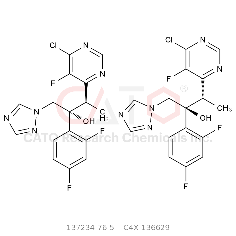 CAS No.:137234-76-5,伏立康唑杂质29（对映异构体混合物）