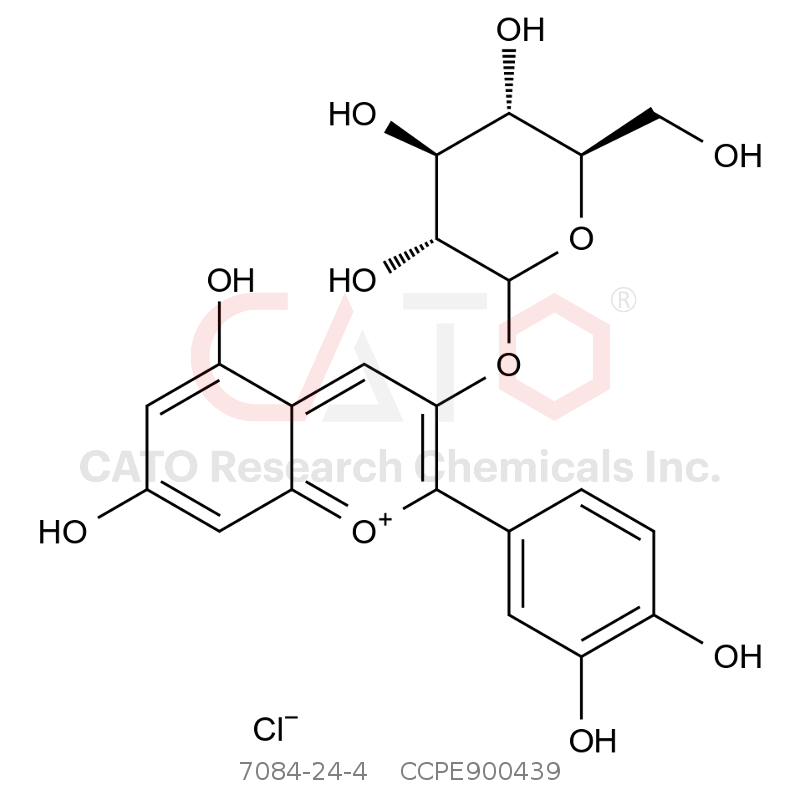 CAS No.:7084-24-4,矢车菊素-3-O-葡萄糖苷