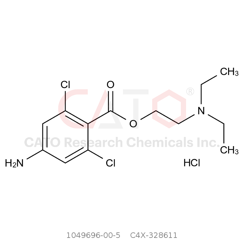 CAS No.:1049696-00-5,Chloroprocaine Impurity 11 HCl