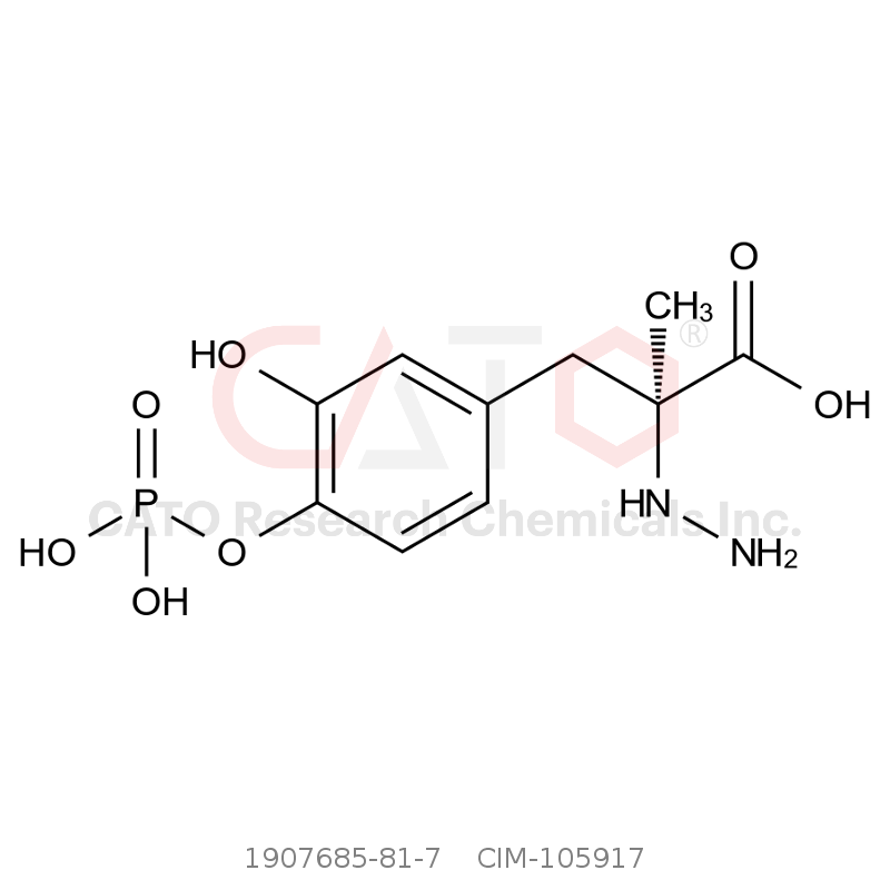 CAS No.:1907685-81-7,(S)-2-肼基-3-(3-羟基-4-(磷酰氧基)苯基)-2-甲基丙酸