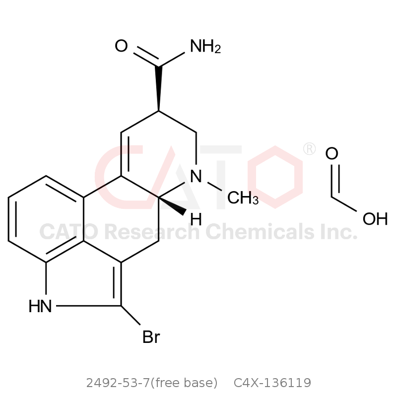 CAS No.:2492-53-7(free base),Bromocriptine EP Impurity E Formic Acid 