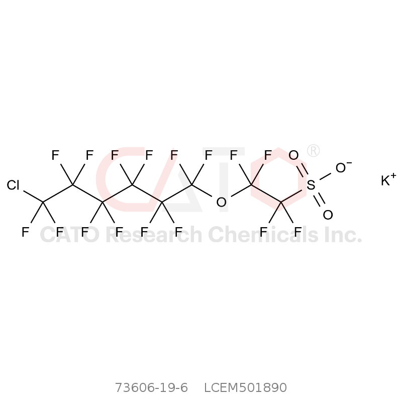 CAS No.:73606-19-6,9-Chloro-3-oxa-perfluorononanesulfonic acid potassium salt