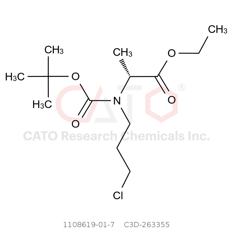 CAS No.:1108619-01-7,N-(叔丁氧羰基)-N-(3-氯丙基)-D-丙氨酸乙酯