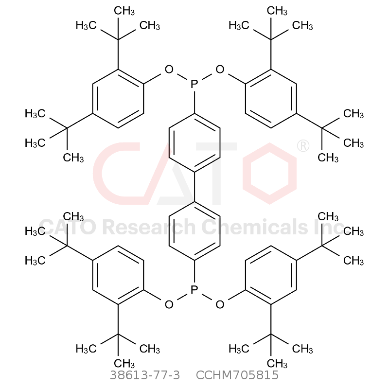 CAS No.:38613-77-3,4,4'-[1,1'-联苯基]亚基二膦酸-四[2,4-二叔丁苯基]酯