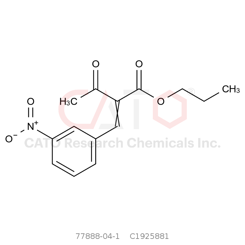CAS No.:77888-04-1,丙基 2-(3-硝基苄亚基)-3-氧代丁酸酯