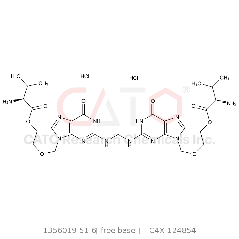 CAS No.:1356019-51-6（free base）,伐昔洛韦EP杂质P(伐昔洛韦USP RC K)2盐酸盐