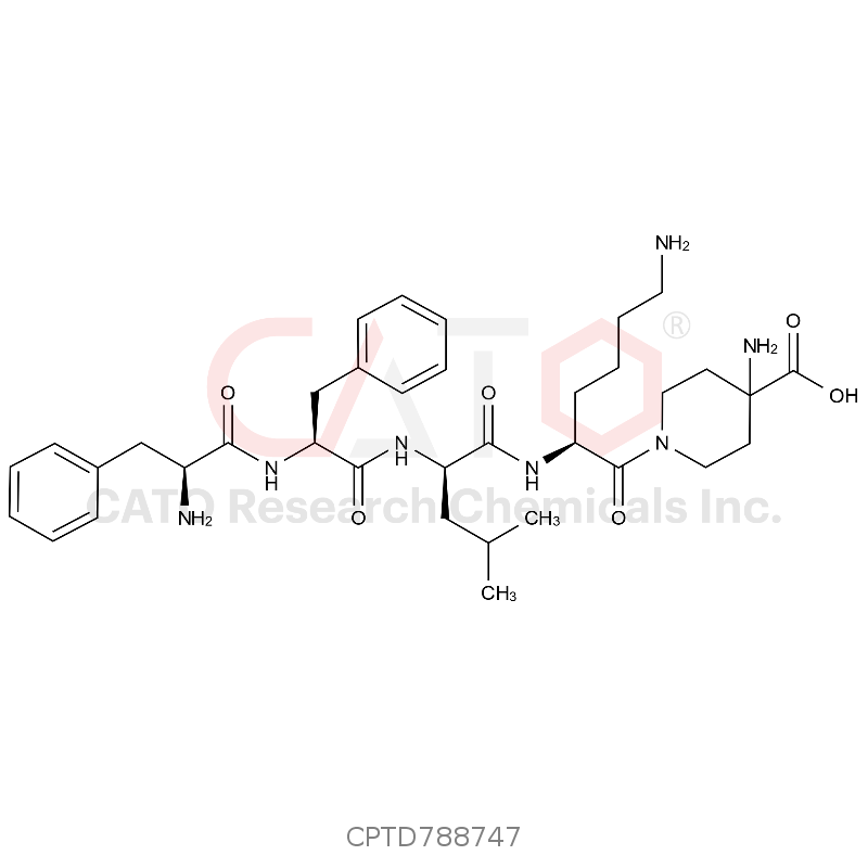 1-(L-苯丙氨酰-L-苯丙氨酰-D-亮氨酰-L-赖氨酰)-4-氨基哌啶-4-羧酸