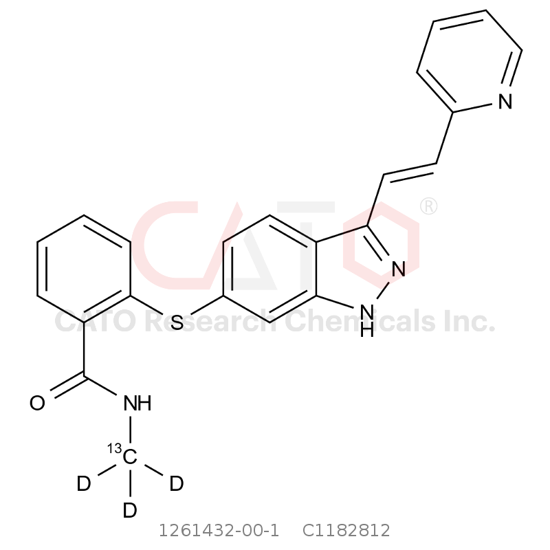 CAS No.:1261432-00-1,Axitinib-13C-d3