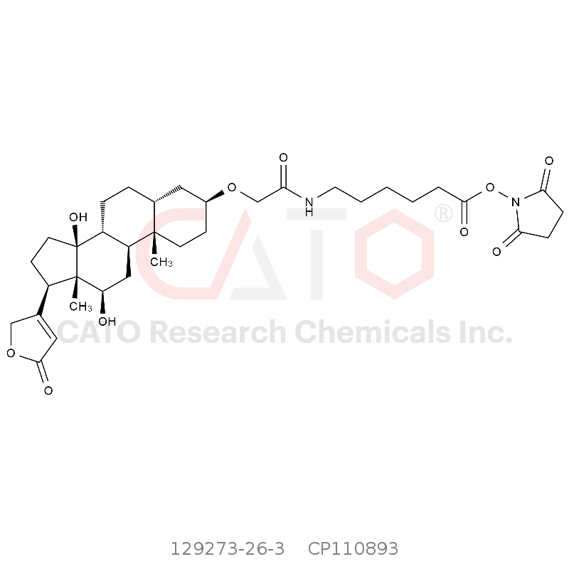 CAS No.:129273-26-3,(3β,5β,12β)-3-[2-[[6-[(2,5-Dioxo-1-pyrrolidinyl)oxy]-6-oxohexyl]amino]-2-oxoethoxy]-12,14-dihydroxycard-20(22)-enolide