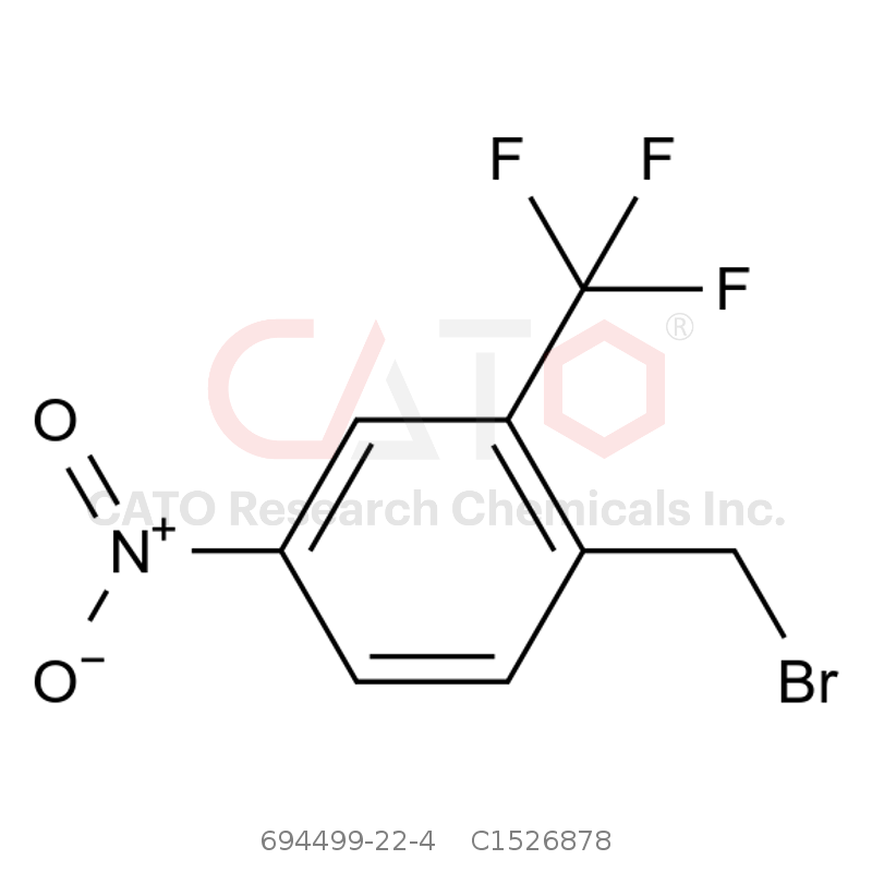 CAS No.:694499-22-4,1-(bromomethyl)-4-nitro-2-(trifluoromethyl)benzene