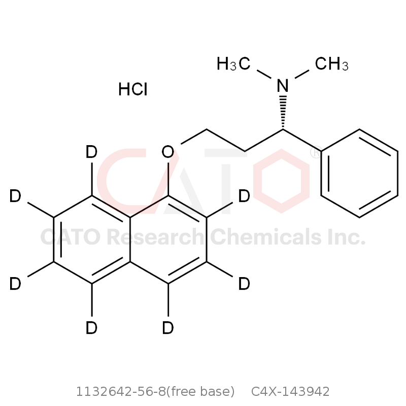 CAS No.:1132642-56-8(free base),Dapoxetine-d7 HCl