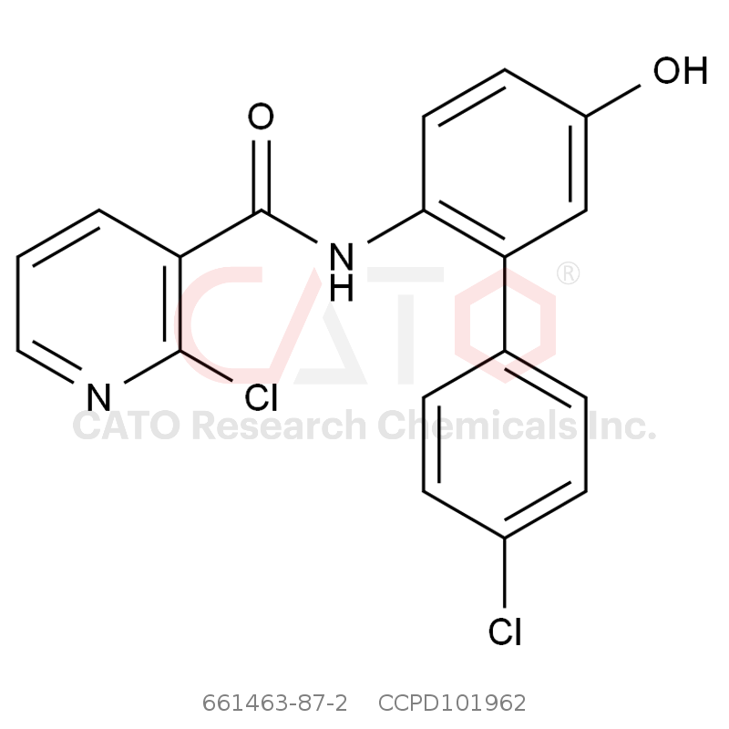 CAS No.:661463-87-2,2-氯-N- [2-（4-氯苯基）-4-羟基苯基]吡啶-3-羧酰胺