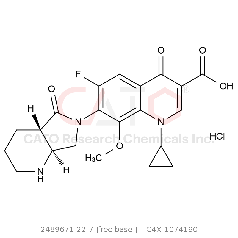 CAS No.:2489671-22-7（free base）,Moxifloxacin impurity 90