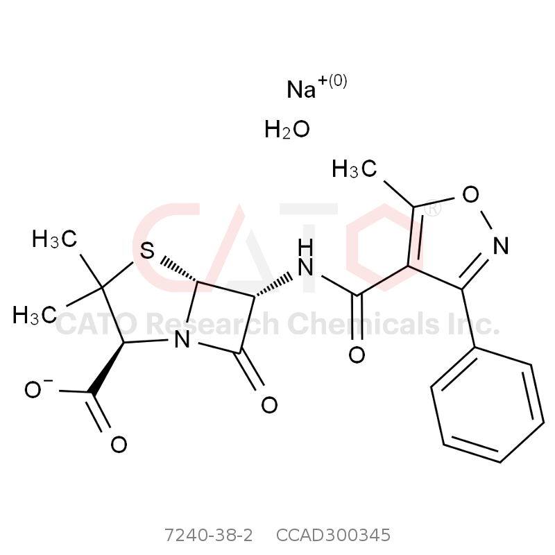 CAS No.:7240-38-2,苯唑西林钠盐 一水合物