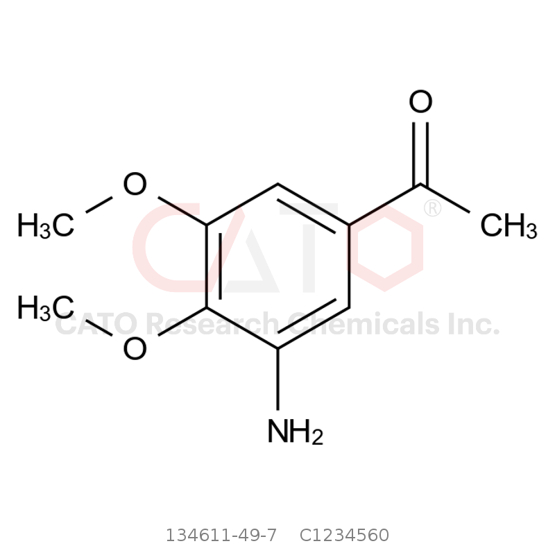 CAS No.:134611-49-7,1-(3-Amino-4,5-dimethoxyphenyl)ethanone