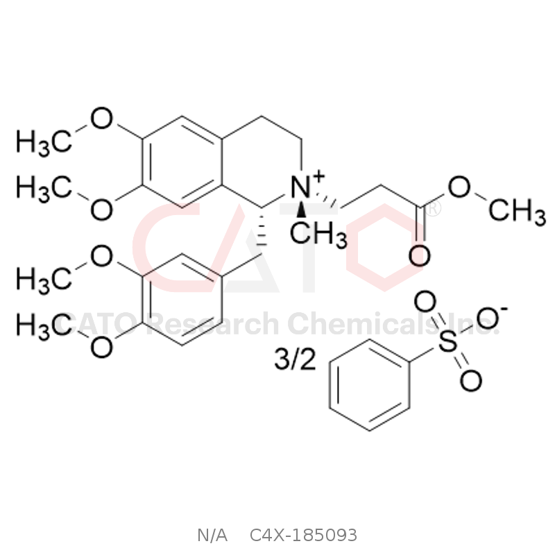 CAS No.:1075726-88-3,Cisatracurium Besilate EP Impurity D 3/2 Besylate