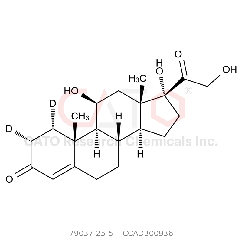 CAS No.:79037-25-5,氢化可的松-D2