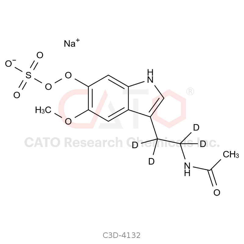6-Sulfatoxy Melatonin-d4 (Major) Sodium Salt