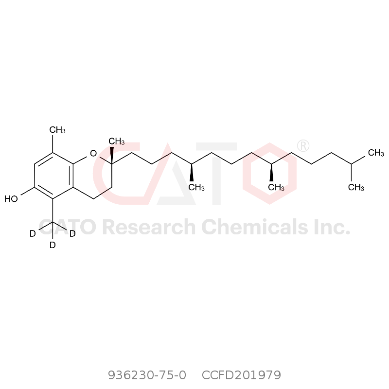 CAS No.:936230-75-0,b-生育酚-d3(主要)