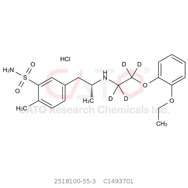 CAS No.:2518100-55-3,(R)-Tamsulosin Hydrochloride-D4