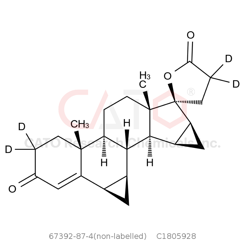 CAS No.:67392-87-4(non-labelled),Drospirenone-2,2,21,21-d4